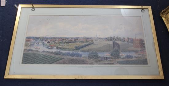 William Frederick Austin (1833-1899) South East View of Norwich 15.75 x 34.5in.